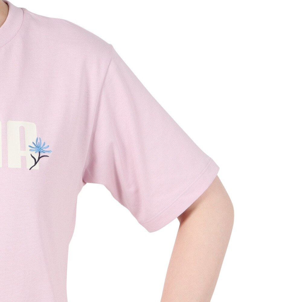 プーマ（PUMA）（レディース）ESS ロゴ FLOWER MX 半袖Tシャツ 689050 90 ROS