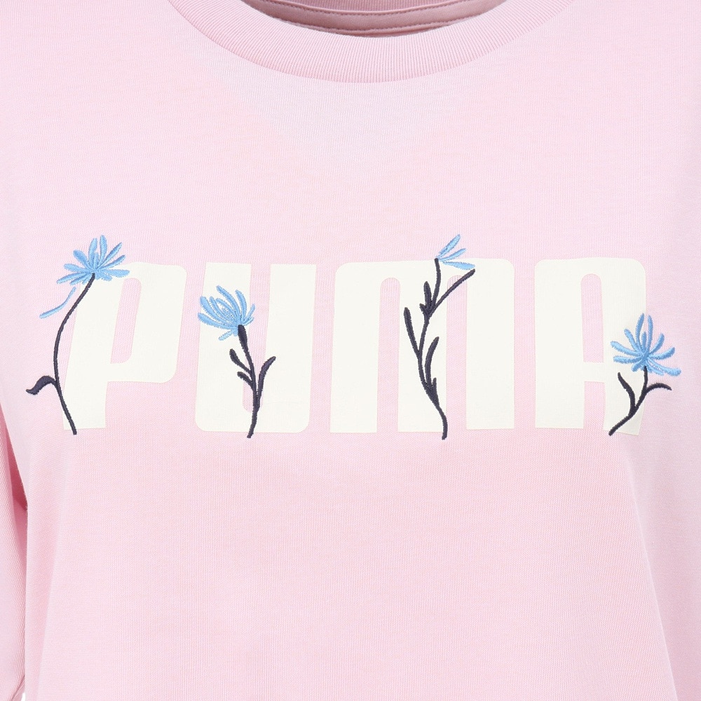 プーマ（PUMA）（レディース）ESS ロゴ FLOWER MX 半袖Tシャツ