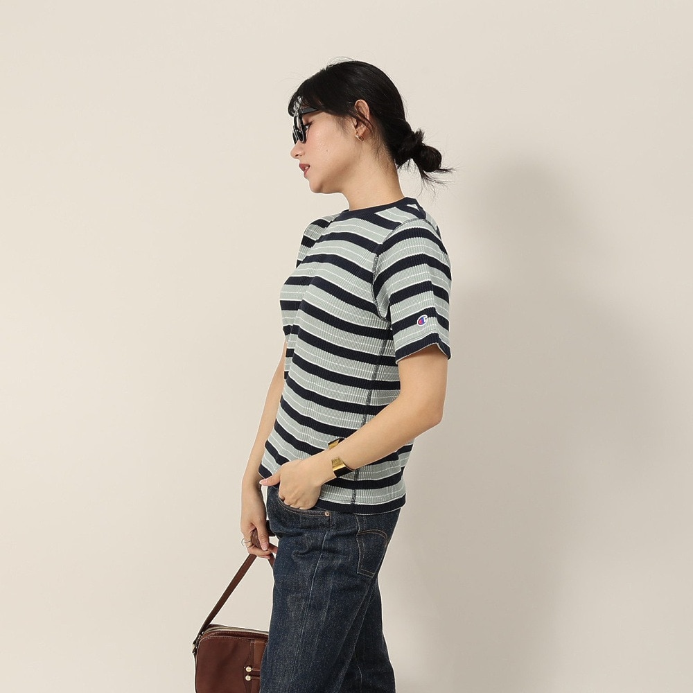 チャンピオン-ヘリテイジ（CHAMPION-HERITAGE）（レディース）ボーダーショートスリーブTシャツ CW-B308 331