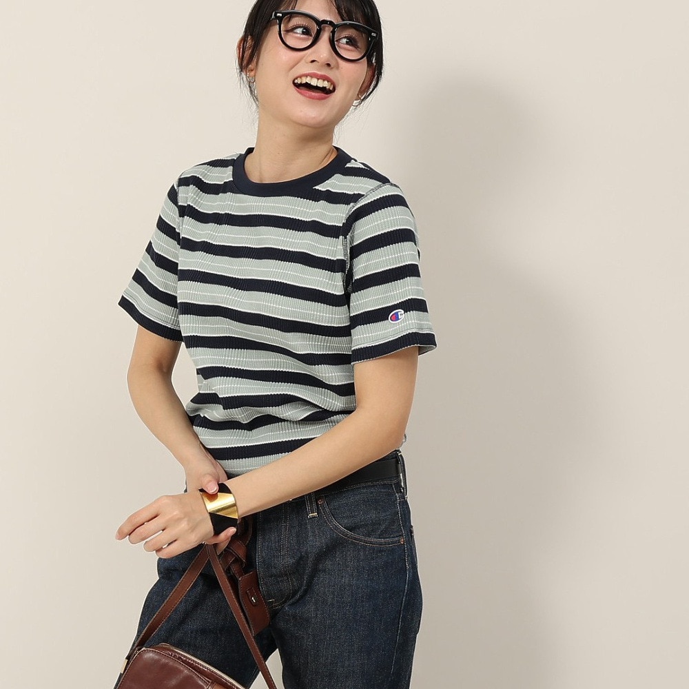 チャンピオン-ヘリテイジ（CHAMPION-HERITAGE）（レディース）ボーダーショートスリーブTシャツ CW-B308 331