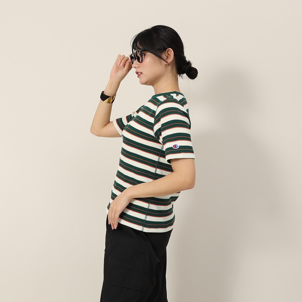 チャンピオン-ヘリテイジ（CHAMPION-HERITAGE）（レディース）ボーダーショートスリーブTシャツ CW-B308 551