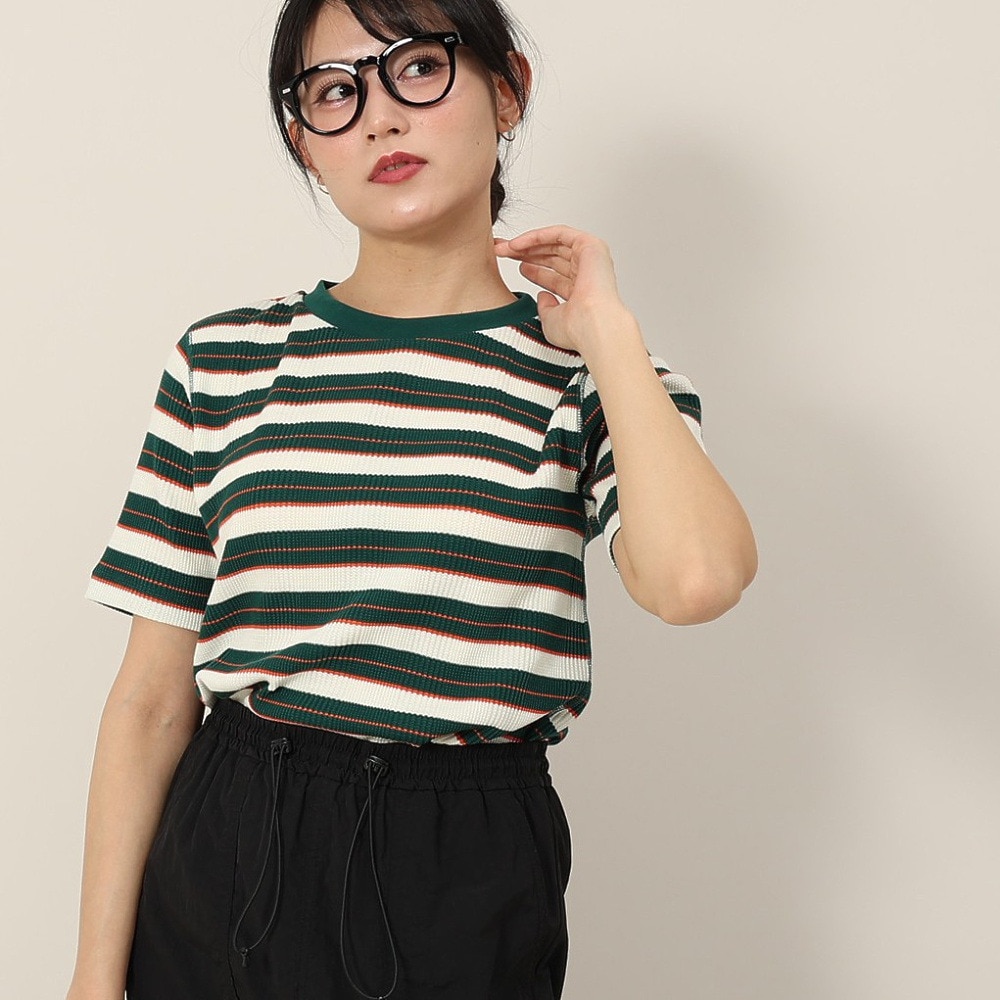 チャンピオン-ヘリテイジ（CHAMPION-HERITAGE）（レディース）ボーダーショートスリーブTシャツ CW-B308 551