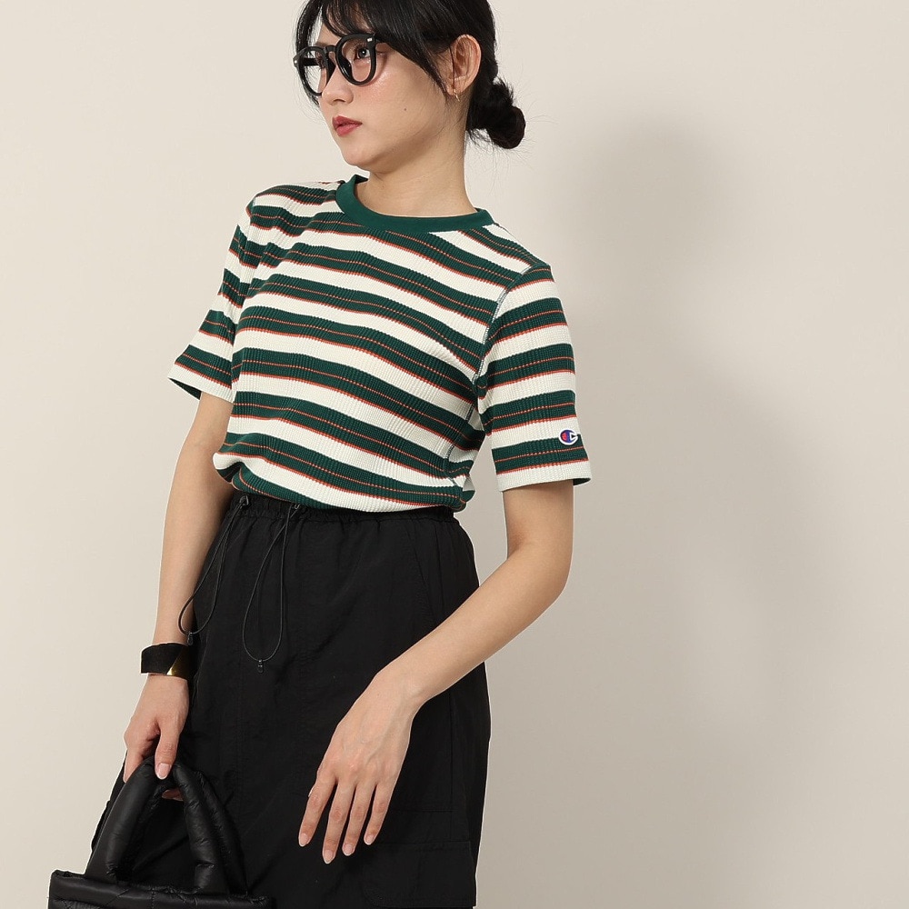 チャンピオン-ヘリテイジ（CHAMPION-HERITAGE）（レディース）ボーダーショートスリーブTシャツ CW-B308 551