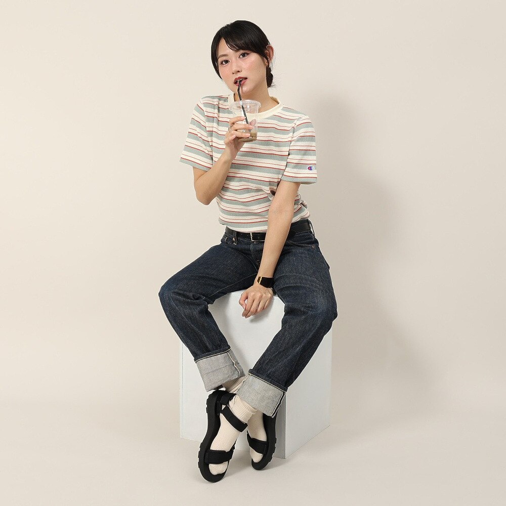 チャンピオン-ヘリテイジ（CHAMPION-HERITAGE）（レディース）ボーダーショートスリーブTシャツ CW-B308 815