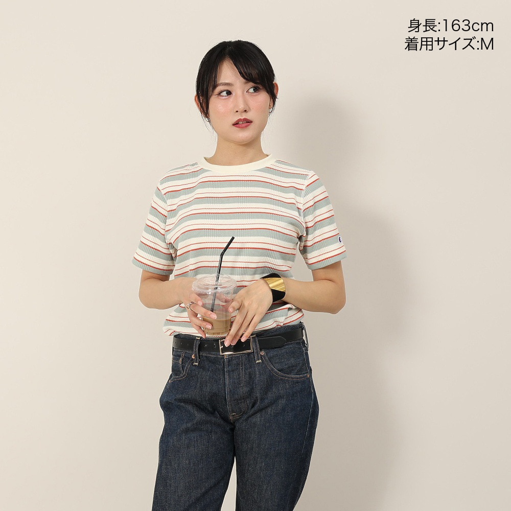 チャンピオン-ヘリテイジ（CHAMPION-HERITAGE）（レディース）ボーダーショートスリーブTシャツ CW-B308 815