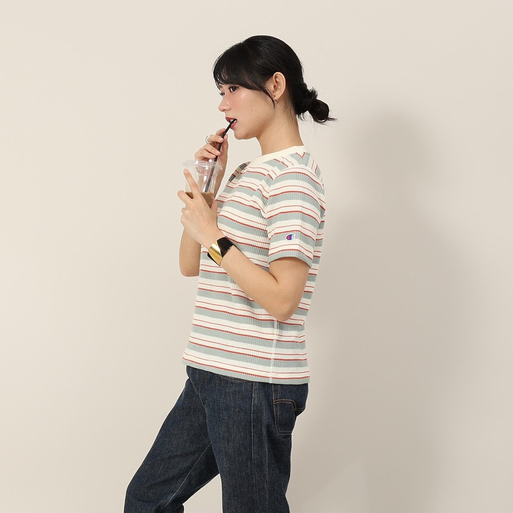 チャンピオン-ヘリテイジ（CHAMPION-HERITAGE）（レディース）ボーダーショートスリーブTシャツ CW-B308 815