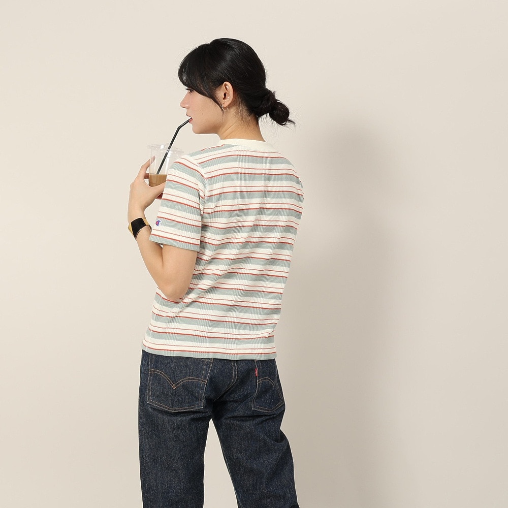 チャンピオン-ヘリテイジ（CHAMPION-HERITAGE）（レディース）ボーダーショートスリーブTシャツ CW-B308 815