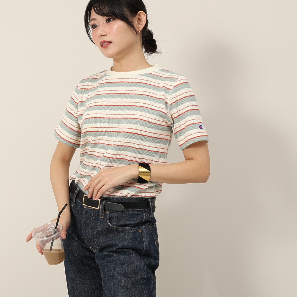 チャンピオン-ヘリテイジ（CHAMPION-HERITAGE）（レディース）ボーダーショートスリーブTシャツ CW-B308 815