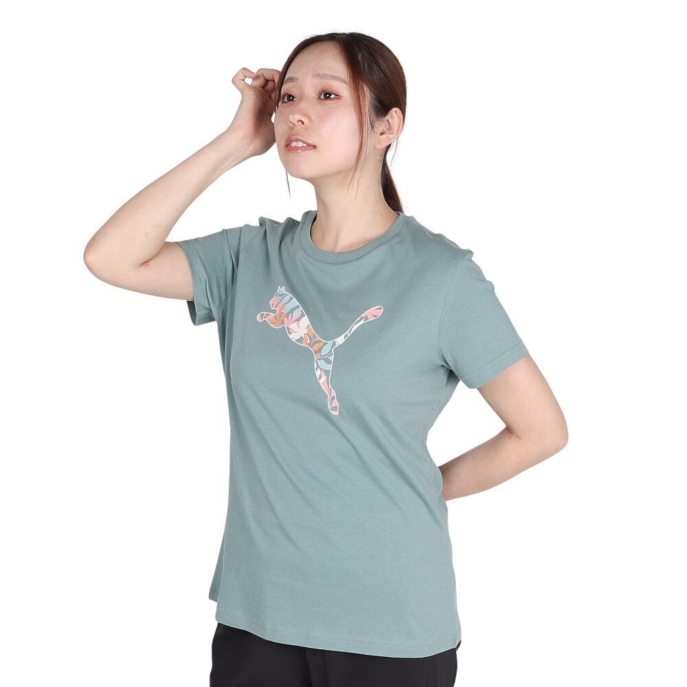 プーマ（PUMA）（レディース）GRAPHICS フローラル Tシャツ 687710 30 MNT