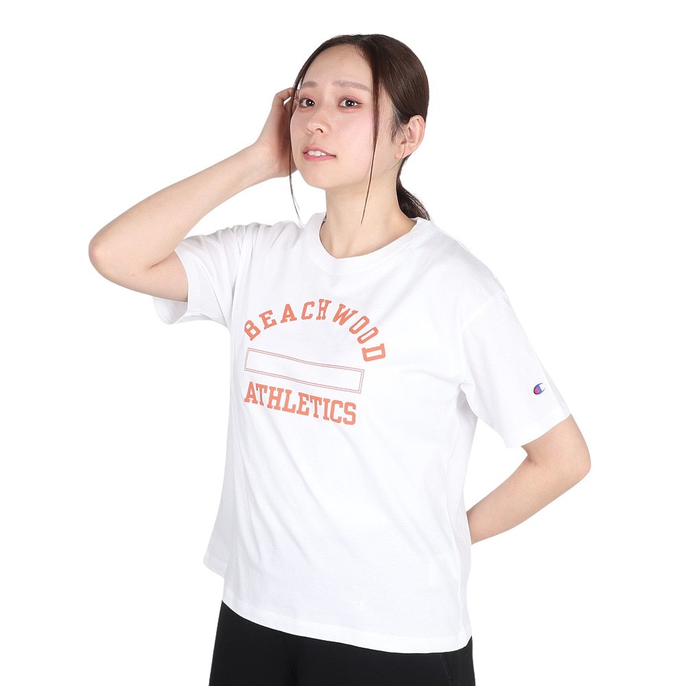 チャンピオン-ヘリテイジ（CHAMPION-HERITAGE）（レディース）RELAX COLLEGE GR 半袖Tシャツ CW-B330 010