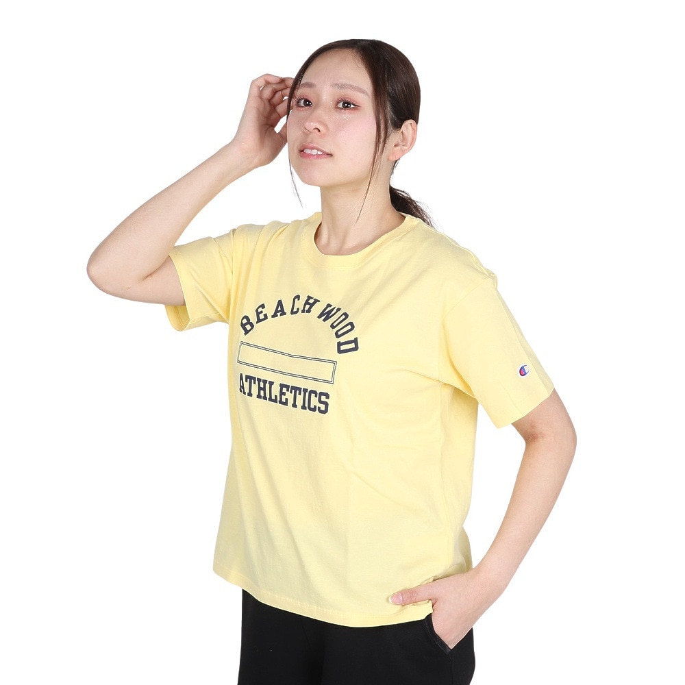 チャンピオン-ヘリテイジ（CHAMPION-HERITAGE）（レディース）リラックス カレッジ グラフィック 半袖Tシャツ CW-B330 721