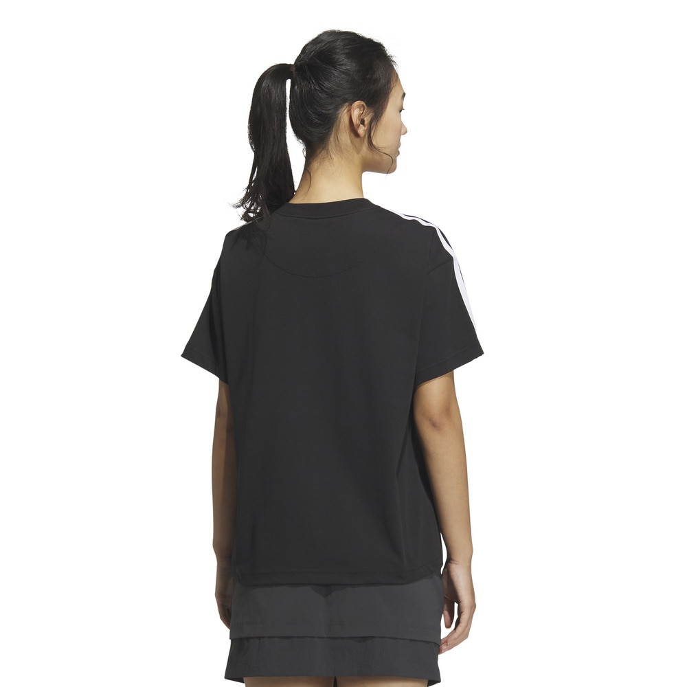 アディダス（adidas）（レディース）エッセンシャルズ プラス スリーストライプス 半袖Tシャツ JUP44-JW4499