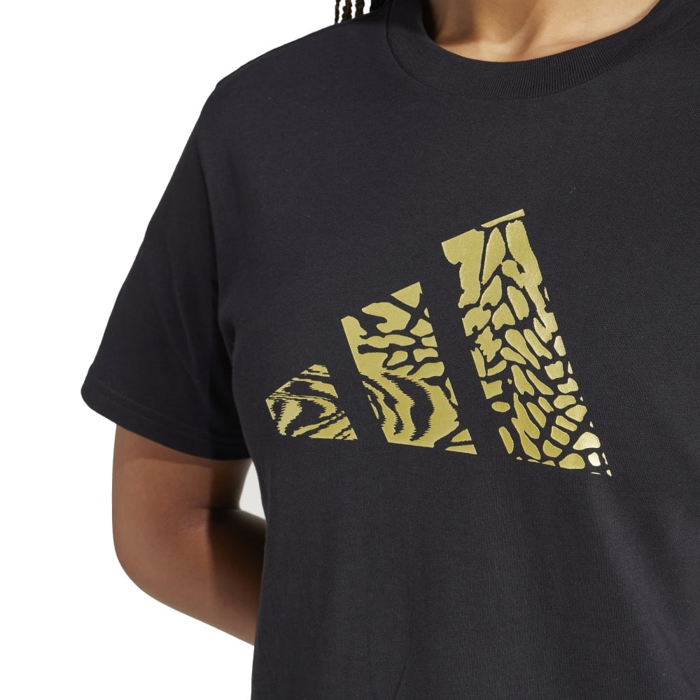 アディダス（adidas）（レディース）Tech Metallic グラフィック 半袖Tシャツ KQK45-JJ4059
