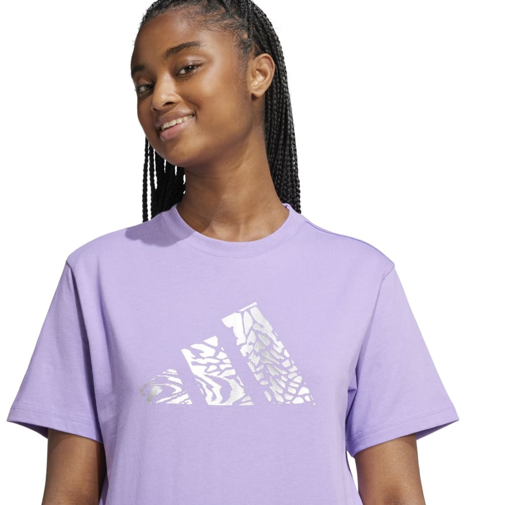 アディダス（adidas）（レディース）Tech Metallic グラフィック 半袖Tシャツ KQK45-JN9131