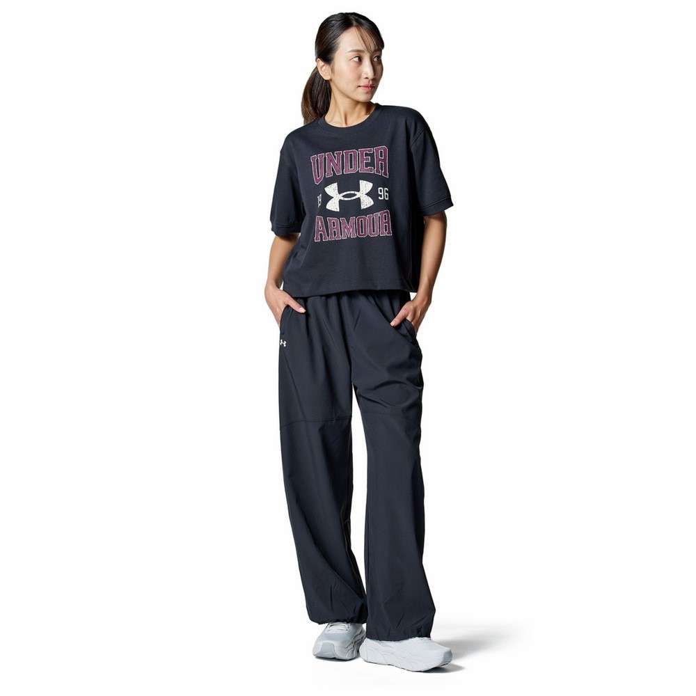 アンダーアーマー（UNDER ARMOUR）（レディース）ヘビーウエイト カレッジ ショートスリーブ Tシャツ 6007452 001