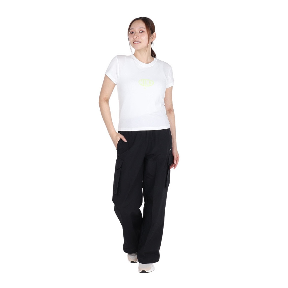 ナイキ（NIKE）（レディース）スポーツウェア チル ニット MD クロップ 半袖 Tシャツ IB7567-100