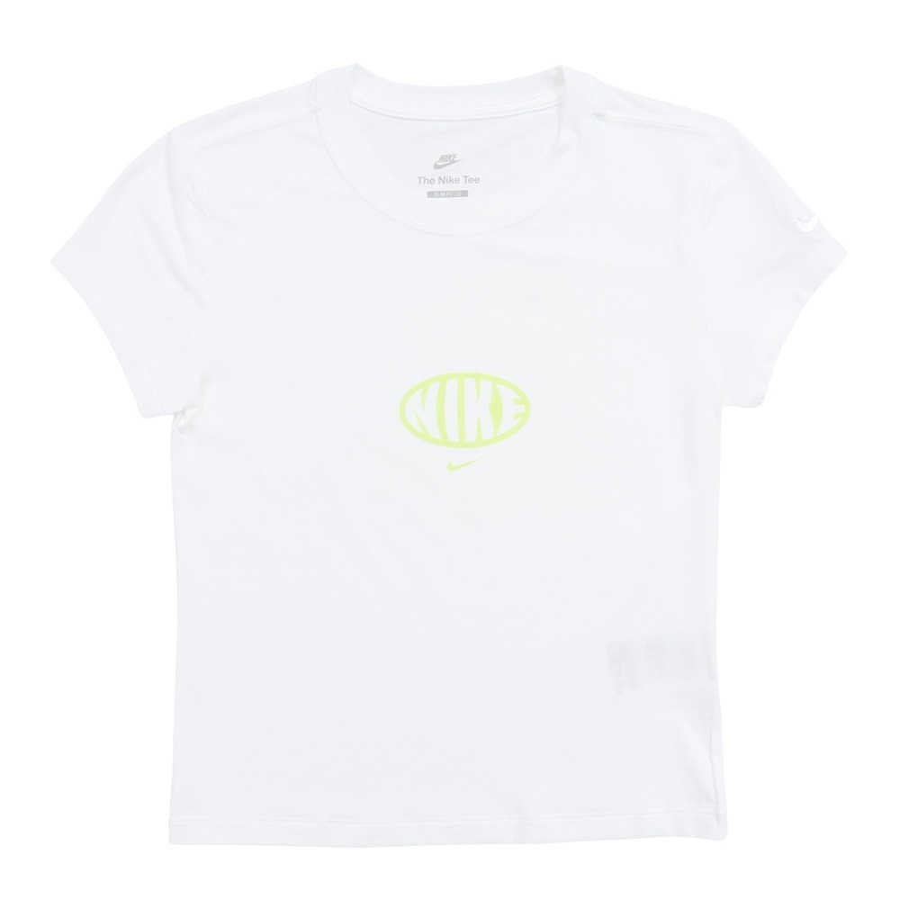 ナイキ（NIKE）（レディース）スポーツウェア チル ニット MD クロップ 半袖 Tシャツ IB7567-100