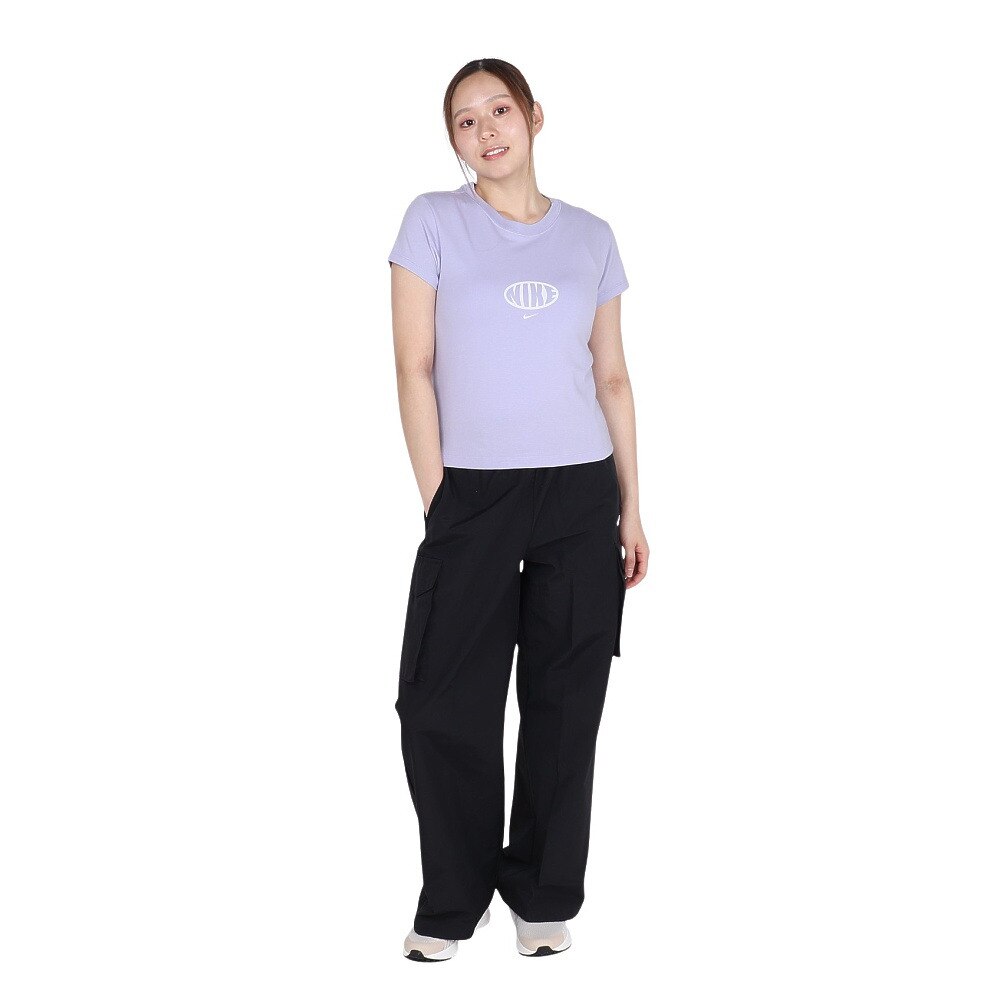 ナイキ（NIKE）（レディース）スポーツウェア チル ニット MD クロップ 半袖Tシャツ IB7567-599