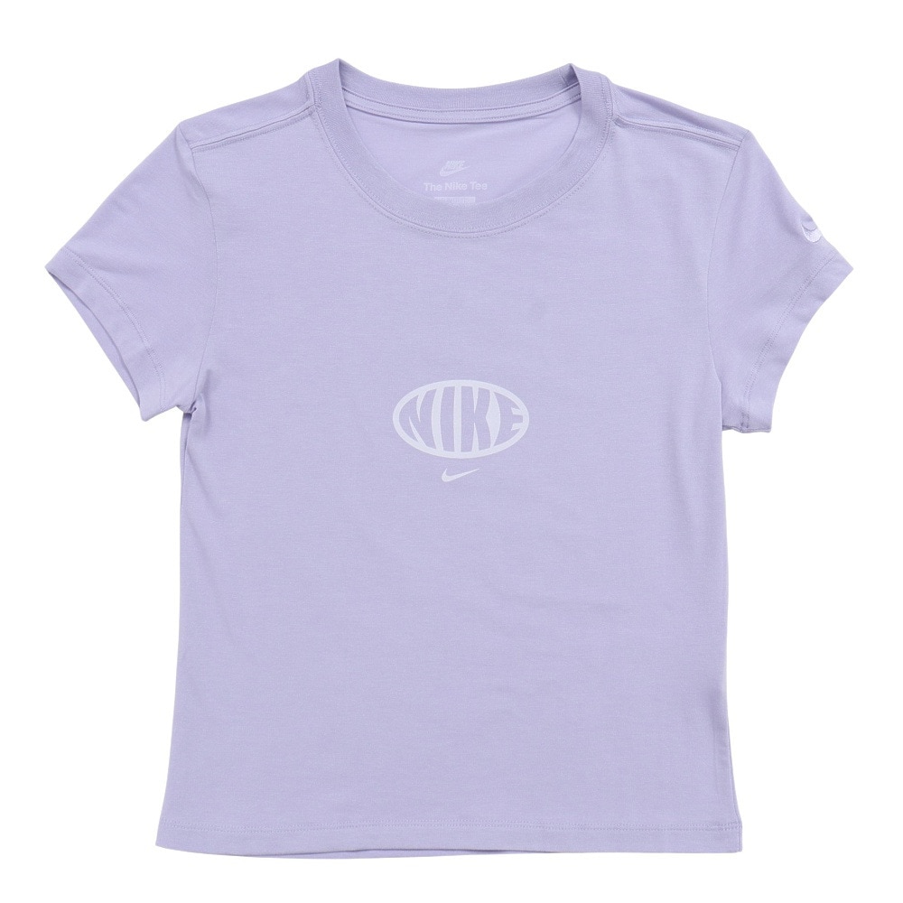 ナイキ（NIKE）（レディース）スポーツウェア チル ニット MD クロップ 半袖Tシャツ IB7567-599