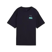 (レディース)ロード トゥ ユニティ リラックス グラフィック 半袖 Tシャツ 631959 16 NVY