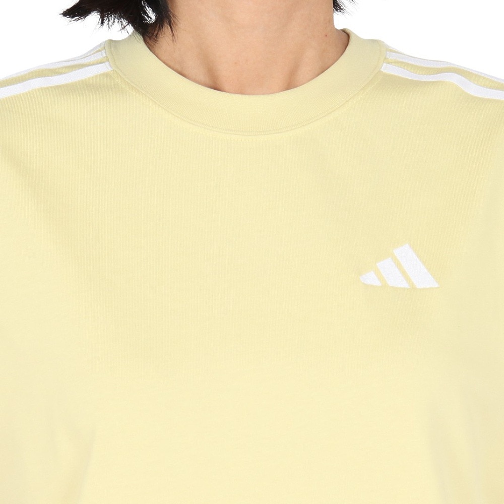 アディダス（adidas）（レディース）エッセンシャルズ プラス スリーストライプス 半袖Tシャツ JUP44-JW4503