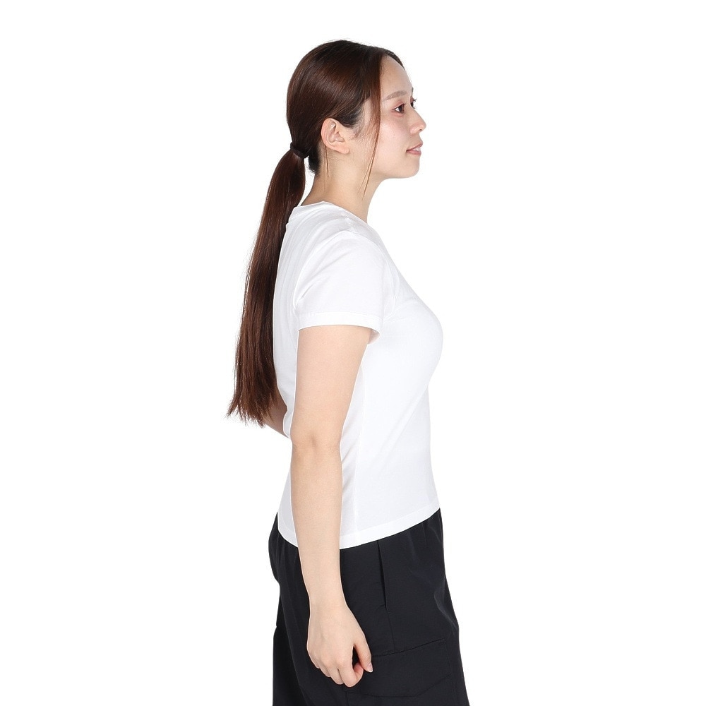 ナイキ（NIKE）（レディース）スポーツウェア チル ニット MD クロップ 半袖 Tシャツ IB7567-100