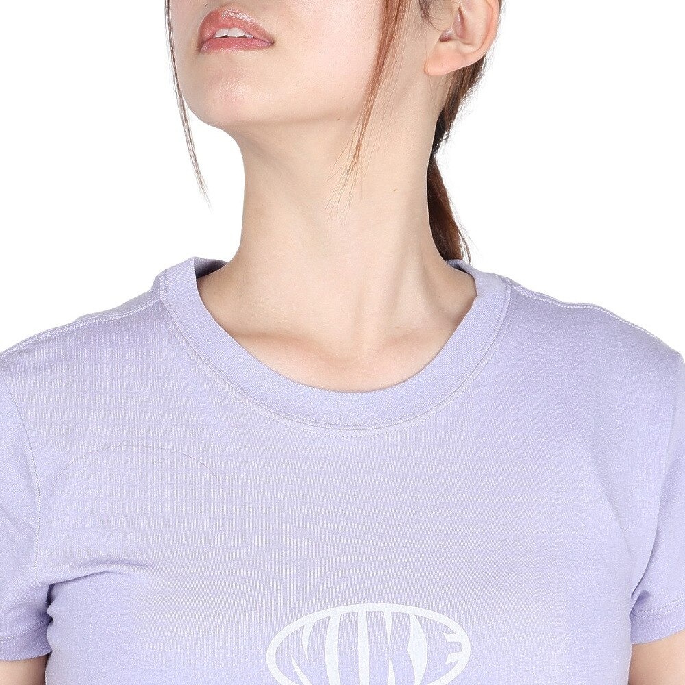 ナイキ（NIKE）（レディース）スポーツウェア チル ニット MD クロップ 半袖Tシャツ IB7567-599