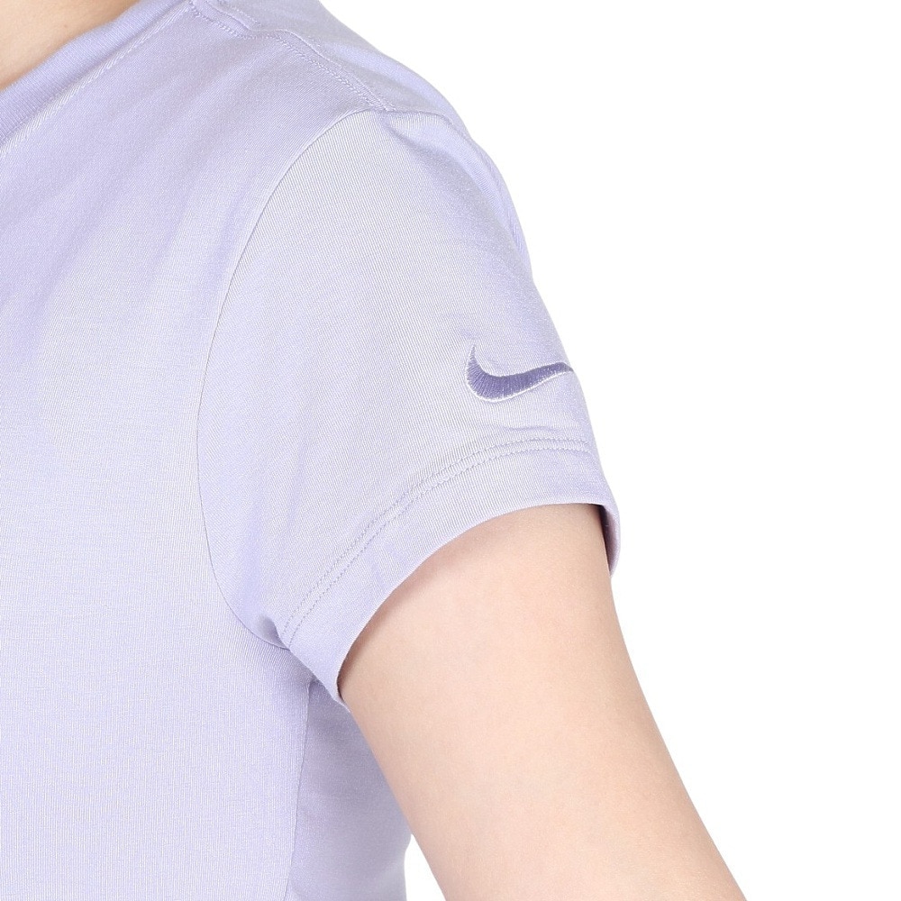 ナイキ（NIKE）（レディース）スポーツウェア チル ニット MD クロップ 半袖Tシャツ IB7567-599