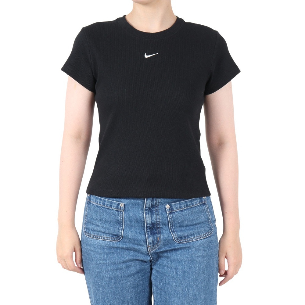 ナイキ（NIKE）（レディース）NSW リブ タイツ 半袖Tシャツ HV4995-010
