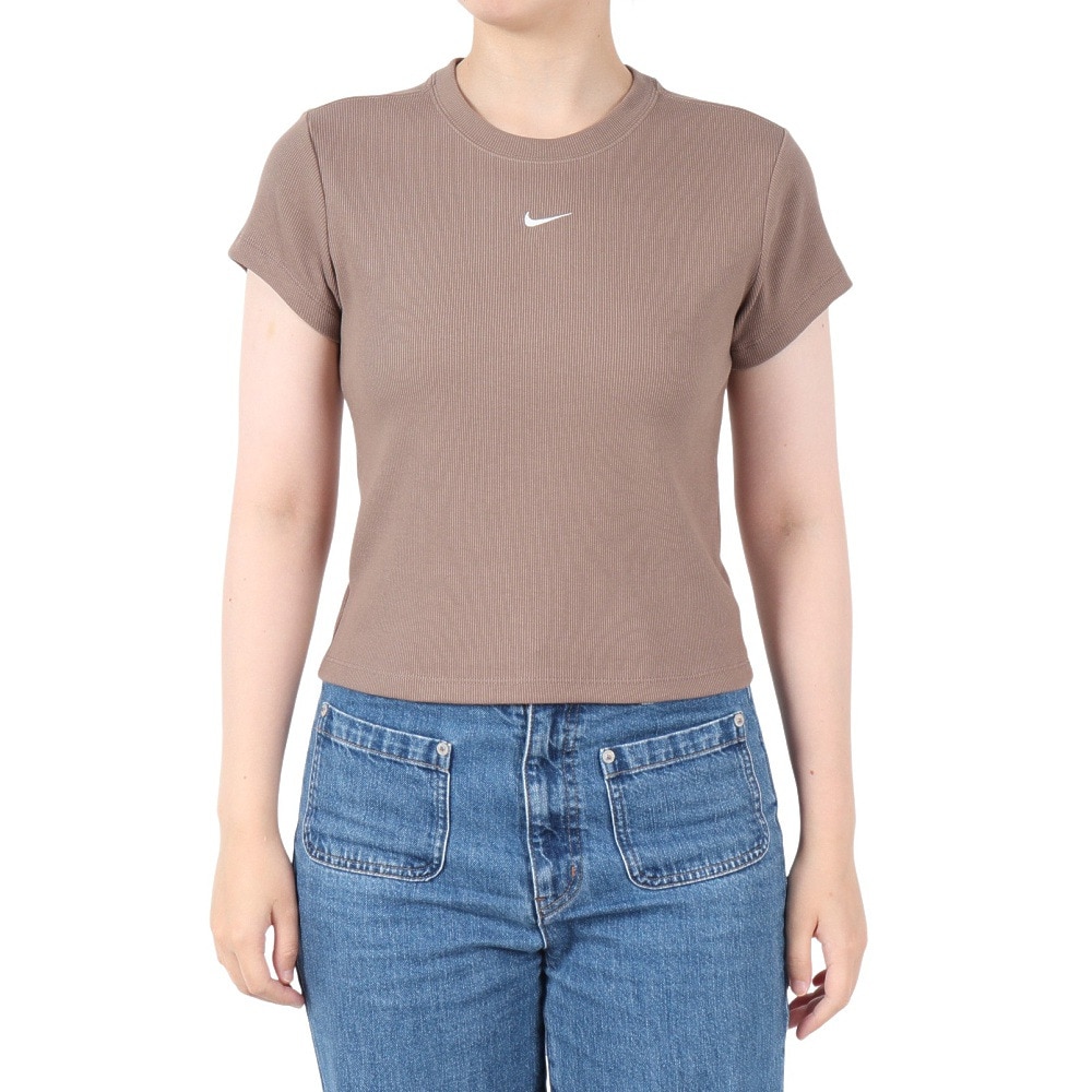 ナイキ（NIKE）（レディース）NSW リブ タイツ 半袖Tシャツ HV4995-214