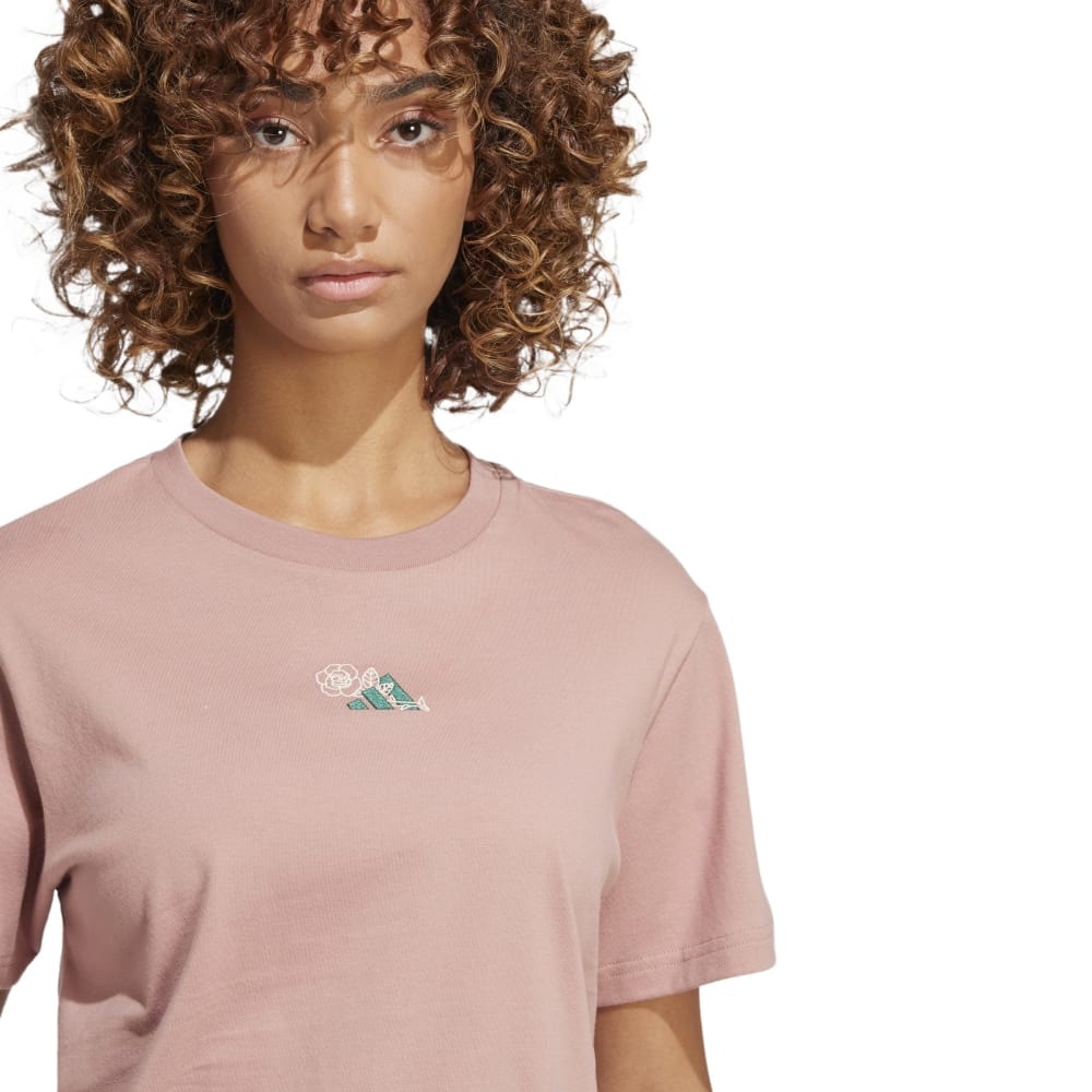 アディダス（adidas）（レディース）ラウンジ ミニ グラフィック半袖Tシャツ KQK54-JJ4084
