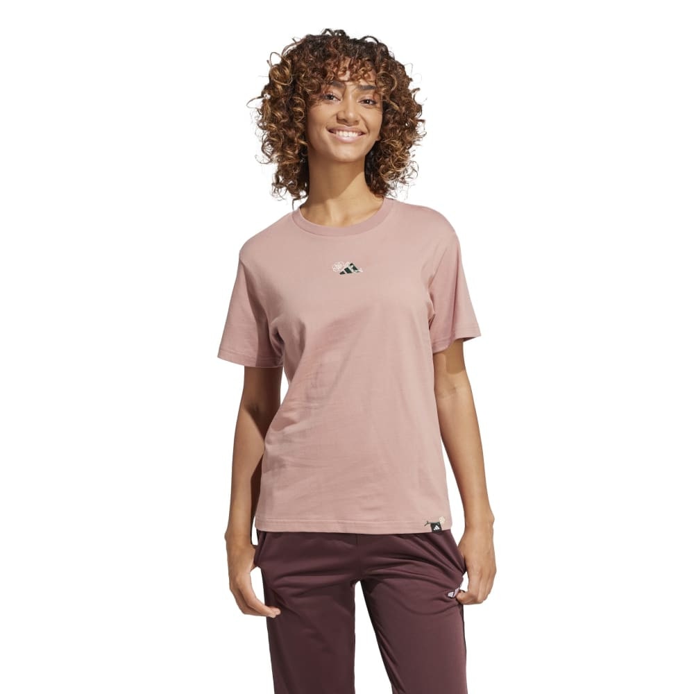 アディダス（adidas）（レディース）ラウンジ ミニ グラフィック半袖Tシャツ KQK54-JJ4084