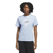 (レディース)シャドー フローラル グラフィック半袖 Tシャツ KSJ12-JP0116