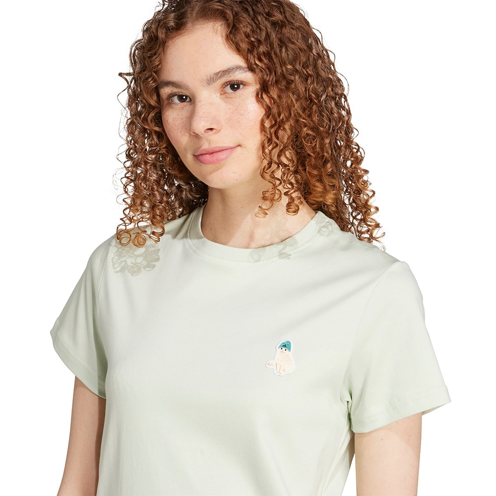 アディダス（adidas）（レディース）キャット パッチ グラフィック 半袖Tシャツ JVJ25-JM4449