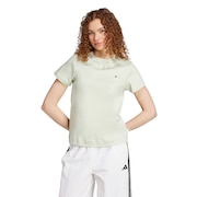 (レディース)キャット パッチ グラフィック 半袖Tシャツ JVJ25-JM4449