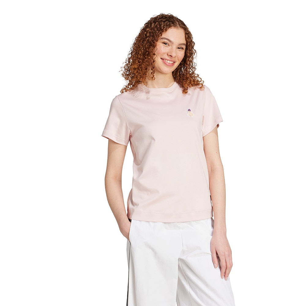 アディダス（adidas）（レディース）キャット パッチ グラフィック 半袖Tシャツ JVJ25-JV8514