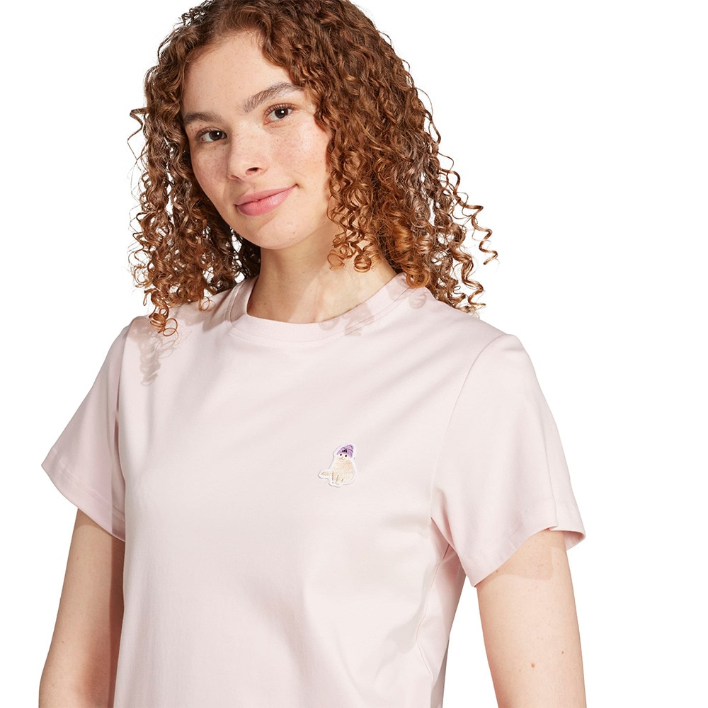 アディダス（adidas）（レディース）キャット パッチ グラフィック 半袖Tシャツ JVJ25-JV8514