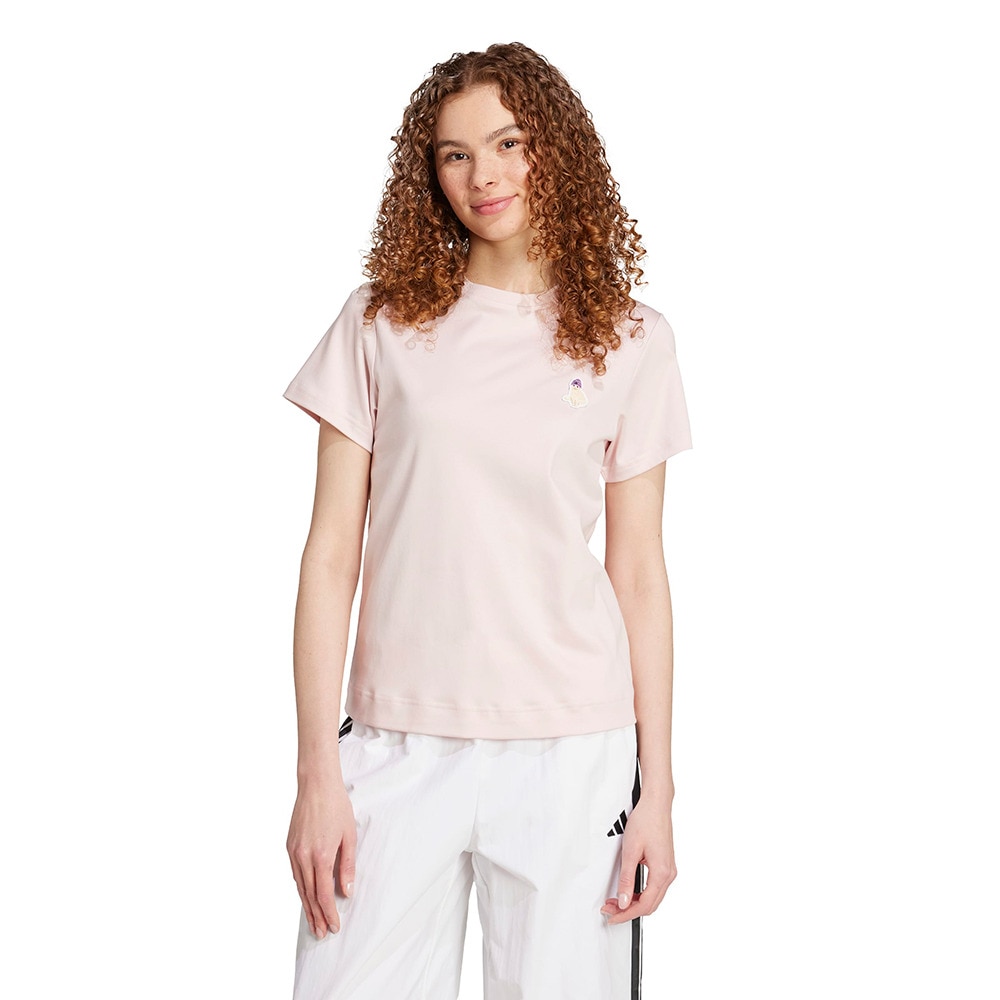 アディダス（adidas）（レディース）キャット パッチ グラフィック 半袖Tシャツ JVJ25-JV8514