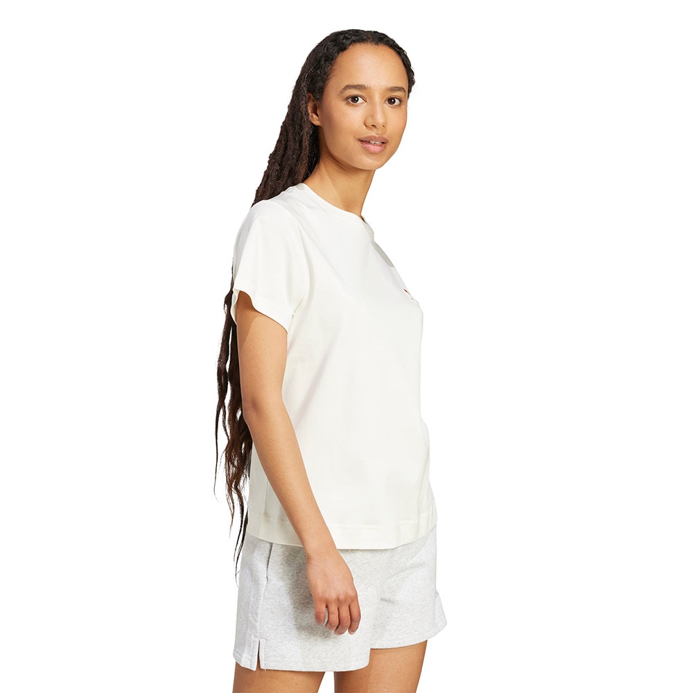 アディダス（adidas）（レディース）キャット パッチ グラフィック 半袖Tシャツ JVJ25-JV8515