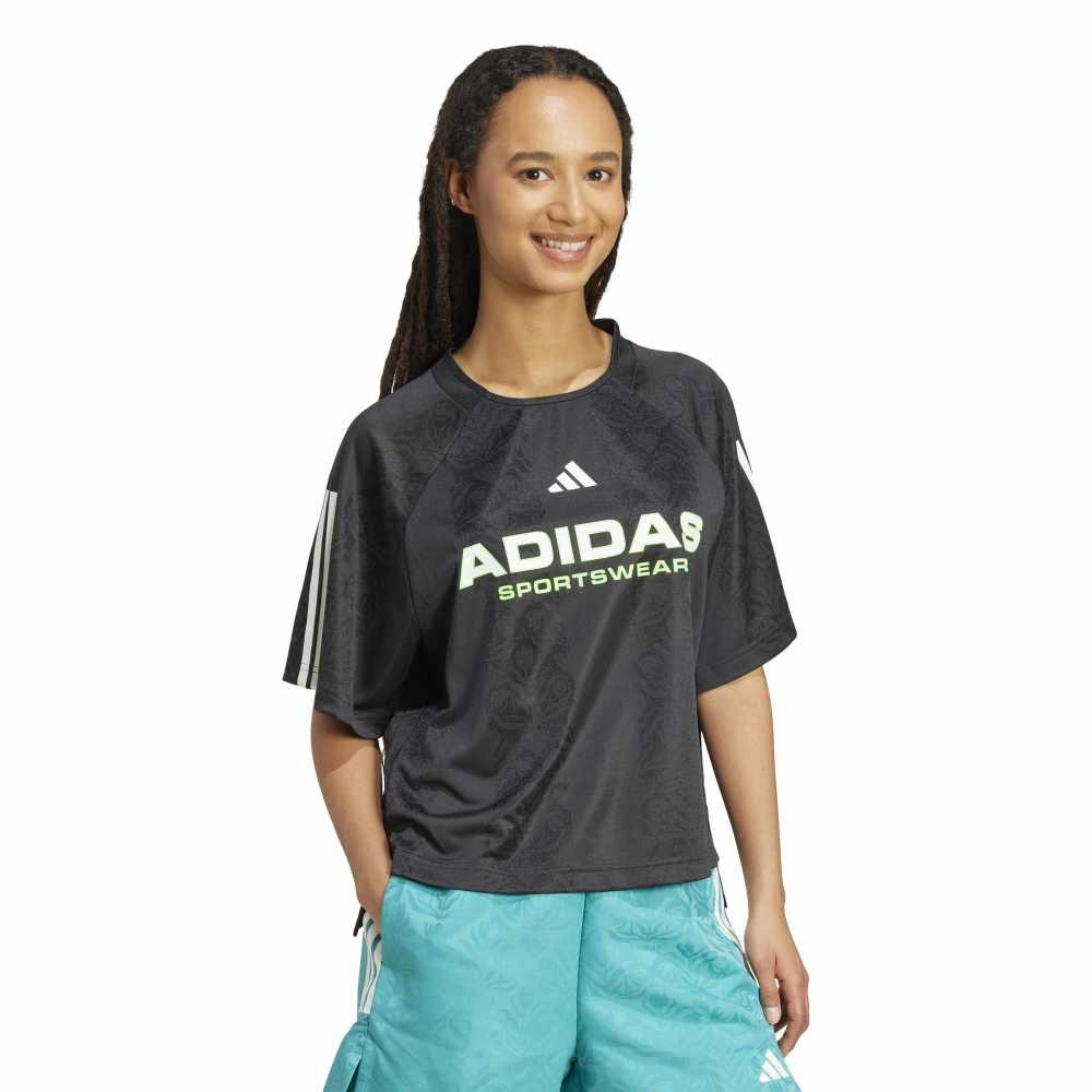 アディダス（adidas）（レディース）ティロ コモンゴール ジャカードTシャツ KKP08-JL9212