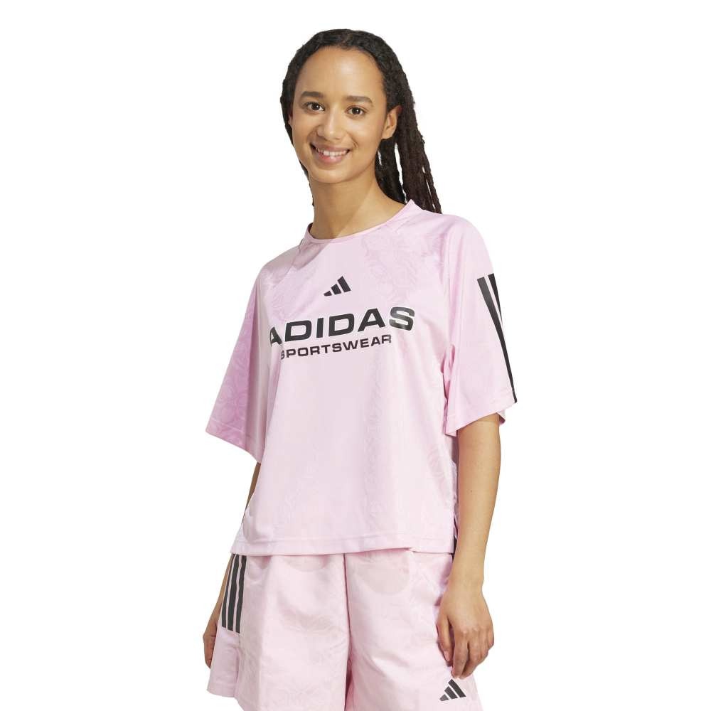 アディダス（adidas）（レディース）ティロ コモンゴール ジャカードTシャツ KKP08-JL9213