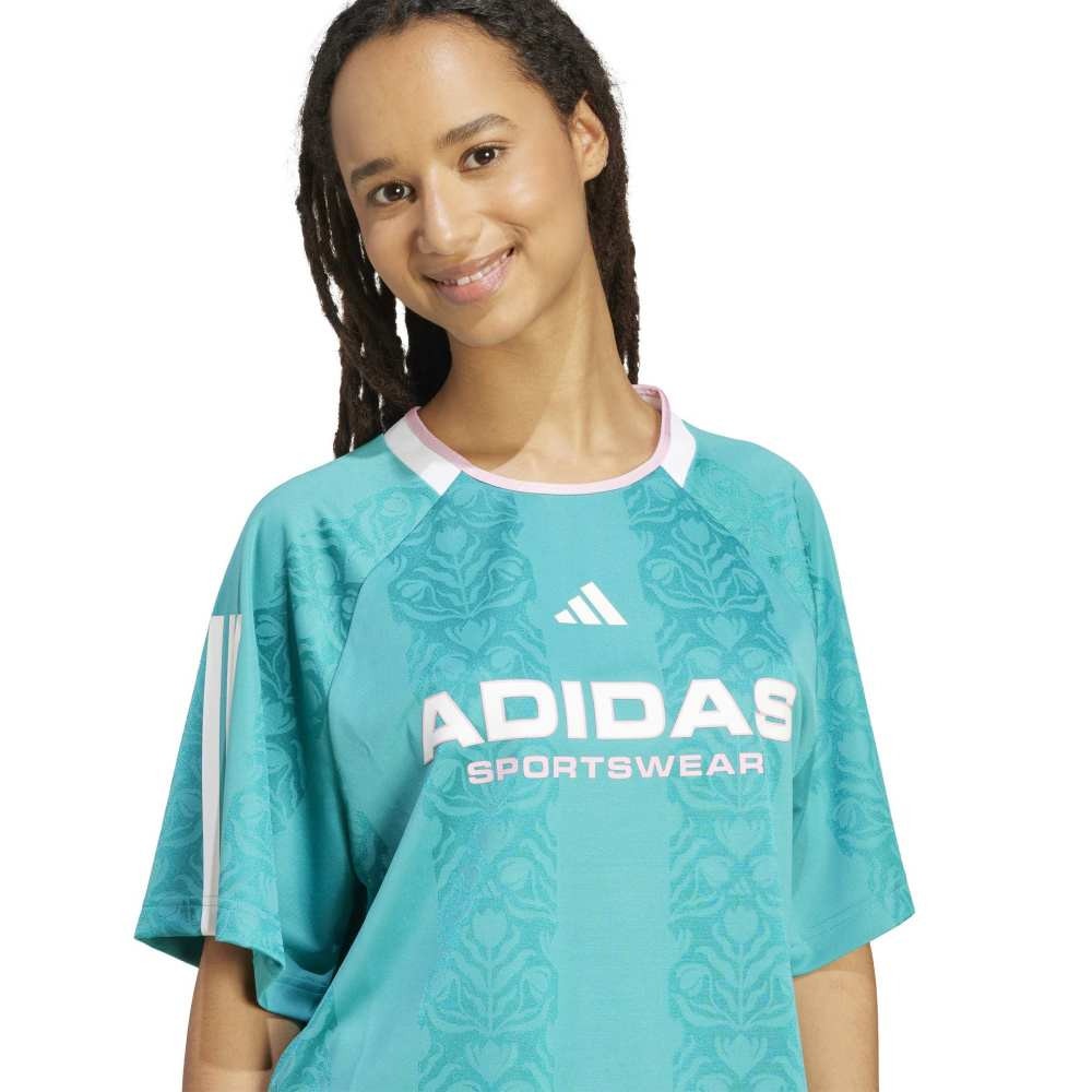 アディダス（adidas）（レディース）ティロ コモンゴール ジャカードTシャツ KKP08-JL9214