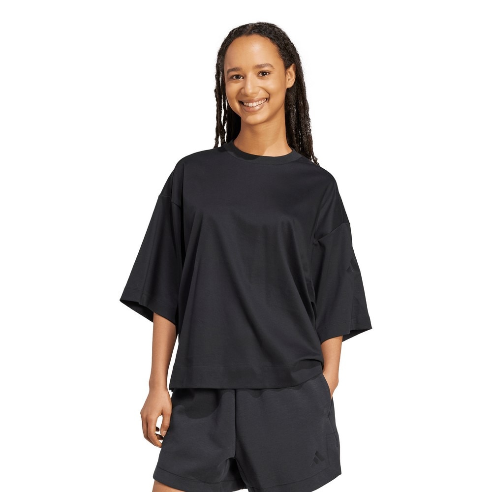 アディダス（adidas）（レディース）ソフト ラックス ルーズ 半袖Tシャツ KLH94-JM3800