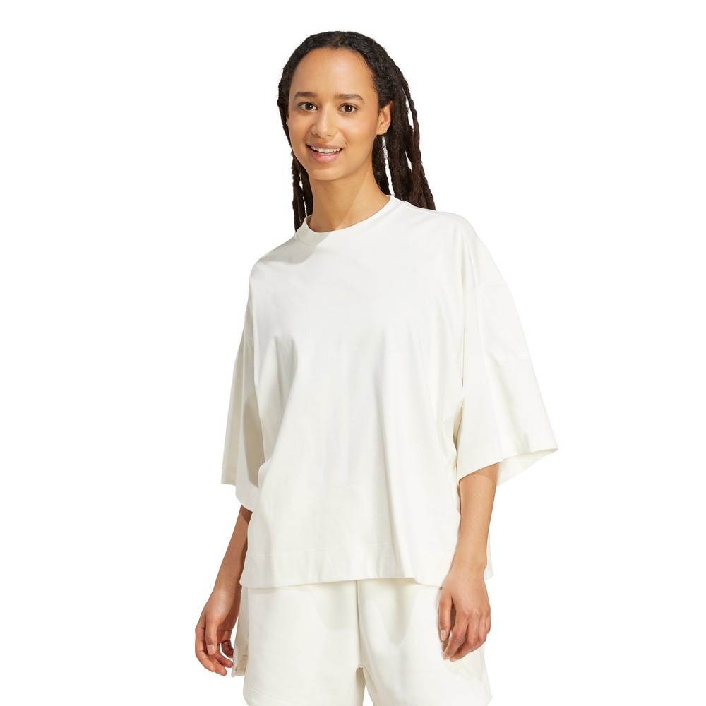 アディダス（adidas）（レディース）ソフト ラックス ルーズ 半袖Tシャツ KLH94-JV9888