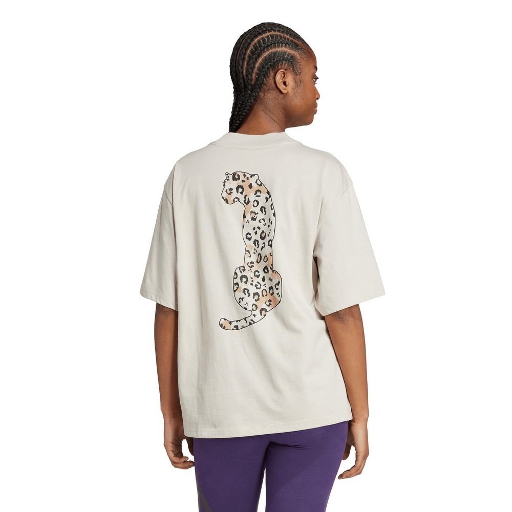 アディダス（adidas）（レディース）アニマル ルーズ グラフィックTシャツ WW054-JV8531