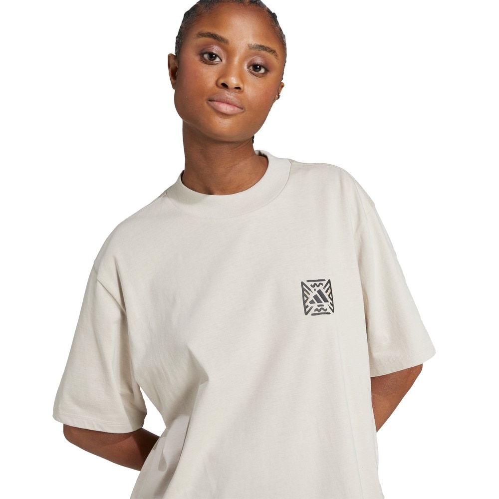 アディダス（adidas）（レディース）アニマル ルーズ グラフィックTシャツ WW054-JV8531