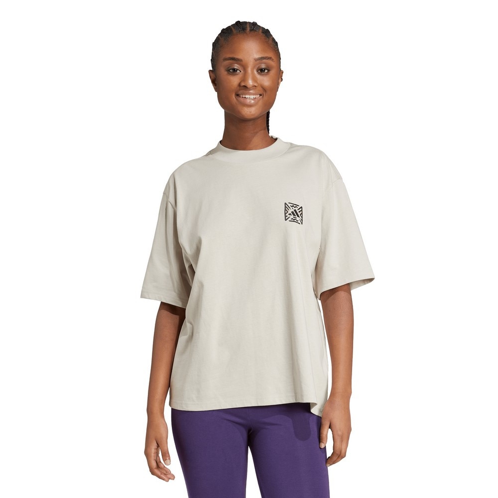 アディダス（adidas）（レディース）アニマル ルーズ グラフィックTシャツ WW054-JV8531