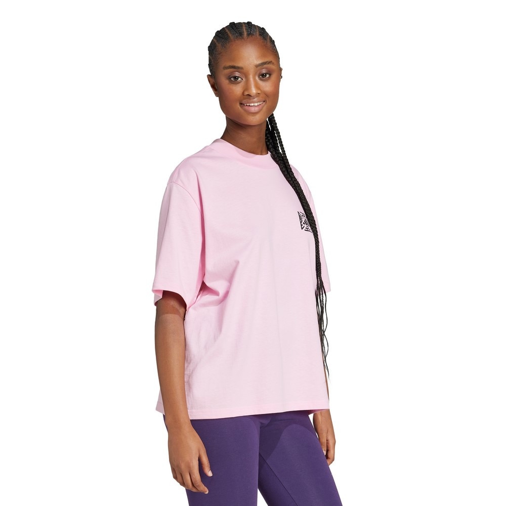 アディダス（adidas）（レディース）アニマル ルーズ グラフィックTシャツ WW054-JV8532