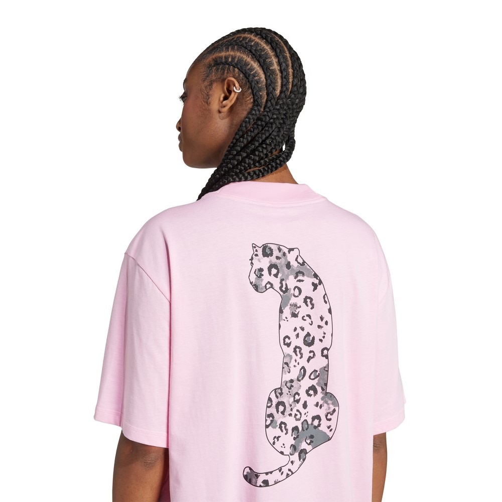 アディダス（adidas）（レディース）アニマル ルーズ グラフィックTシャツ WW054-JV8532