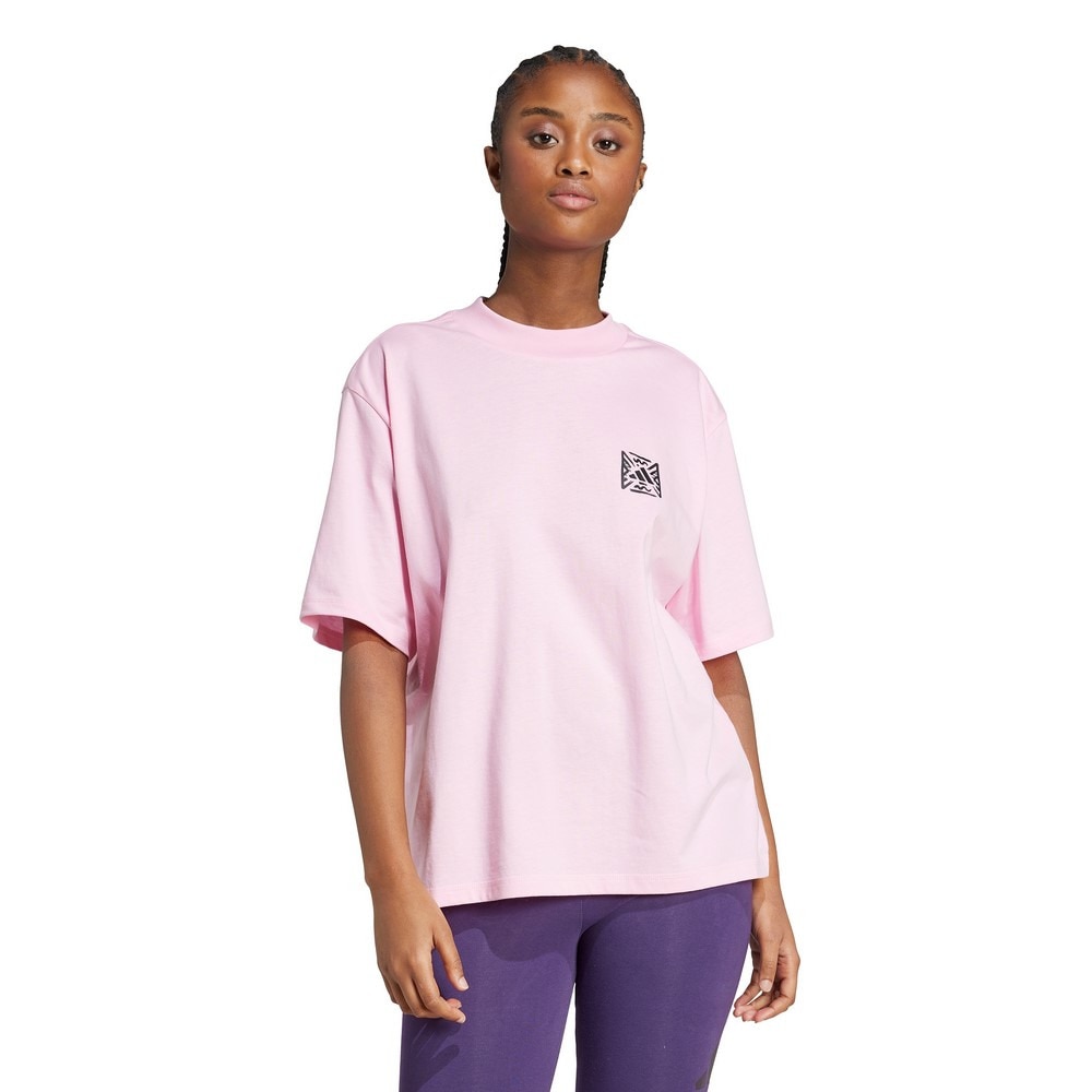 アディダス（adidas）（レディース）アニマル ルーズ グラフィックTシャツ WW054-JV8532